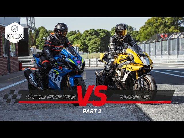 Yamaha R1 vs Suzuki GSXR 1000 - Knox Superbike Shootout 🏁 P.2 The track
