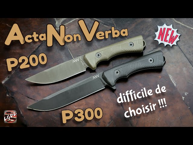 ANV P200 et P300 : 2 très bons couteaux de survie (européens) difficiles à départager !!!