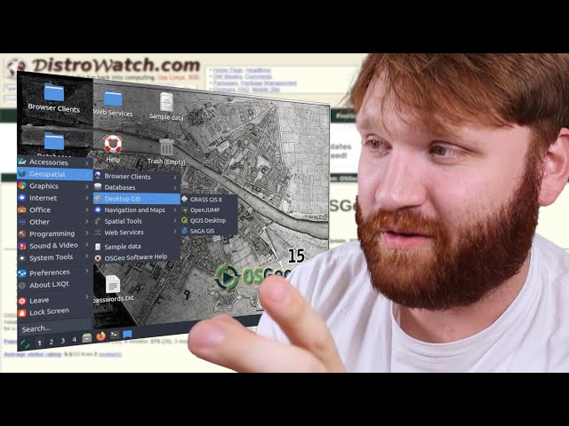 What's the LEAST POPULAR Linux Distro? First Look at OSGeoLive!