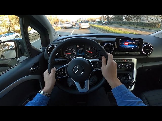 2023 Mercedes-Benz T 180d [1.5 l, 116 HP] POV Test ride (Emergency brake assist fail) #70 CARiNIK