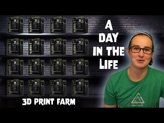 Running a Small 3d Print Farm - A Day in the Life - Vlog 1