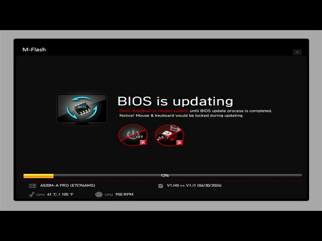 MSI A520M-A Pro Bios Update