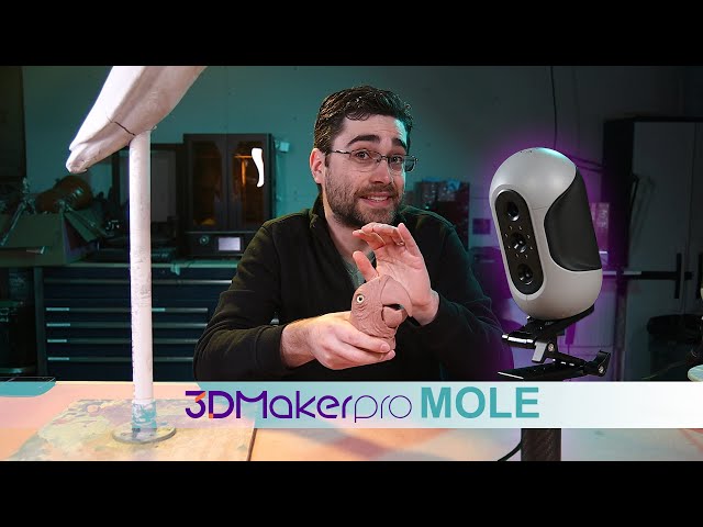 Digitizing a Sculpture for Animatronics with 3DMakerpro Mole 3D Scanner