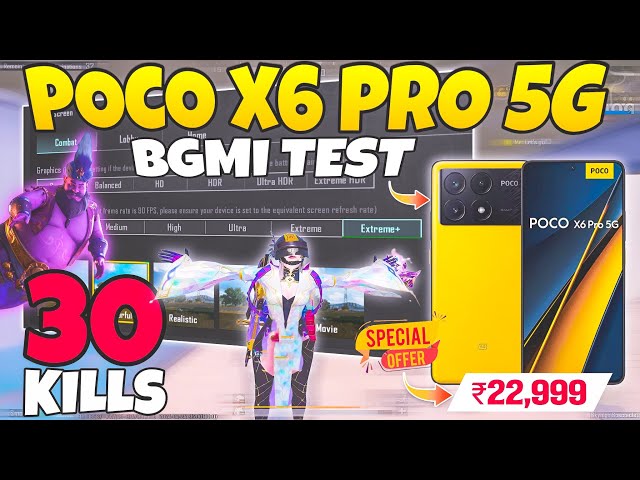 🔥One Of The Best Gaming Phone - Poco X6 Pro 5G BGMI Test on Fps Meter