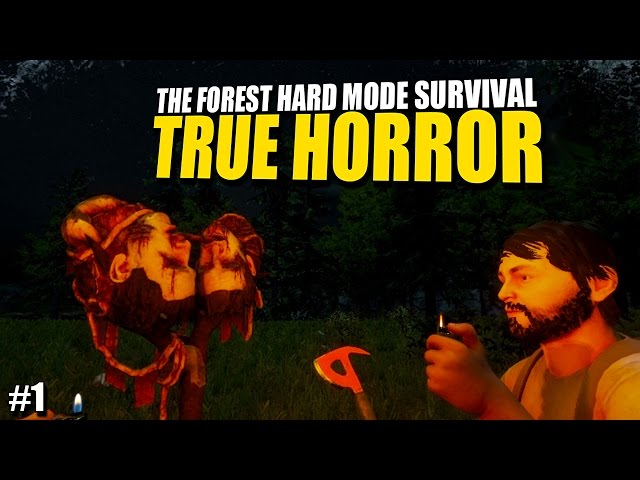 TRUE HORROR (The Forest Hard Mode Survival) #1