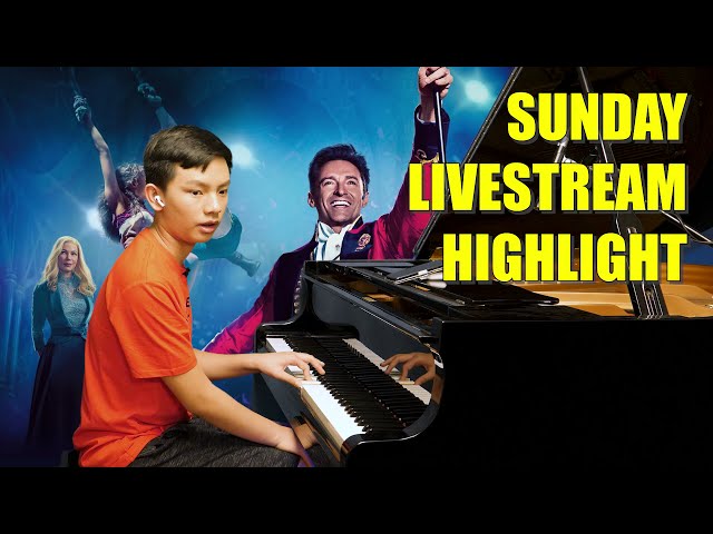 Awesome LIVE! The Greatest Showman Piano Medley from Livestream | Cole Lam 14 Years Old