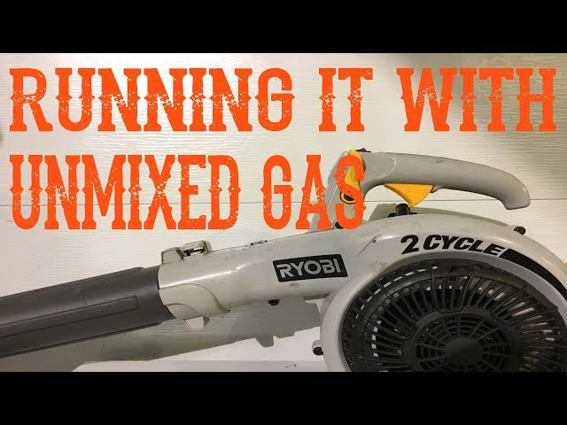 What Happens When You Run Straight, Unmixed Gas in a 2-Stroke, 2-Cycle Engine