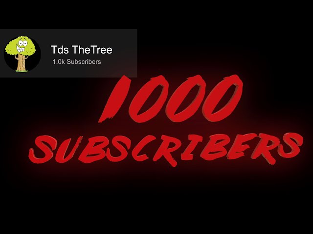 WE DID IT!!  1000 SUBSCRIBERS