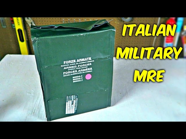 Testing Italian Military MRE (24Hr Combat Food Ration)
