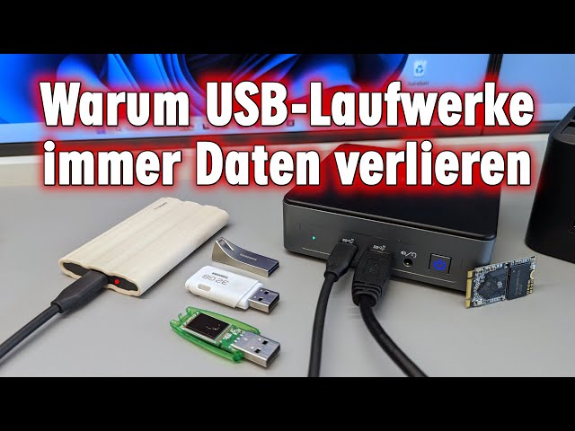 Immer Probleme mit USB-Laufwerken - Sicherheitshinweis bei Datenverlust - USB Stick  Festplatte SSD