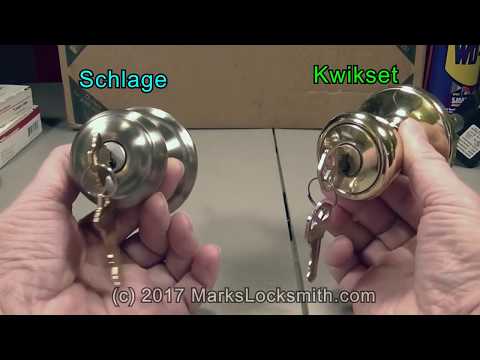 Mark's Locksmith: Kwikset vs Schlage Locks! Which is Better?