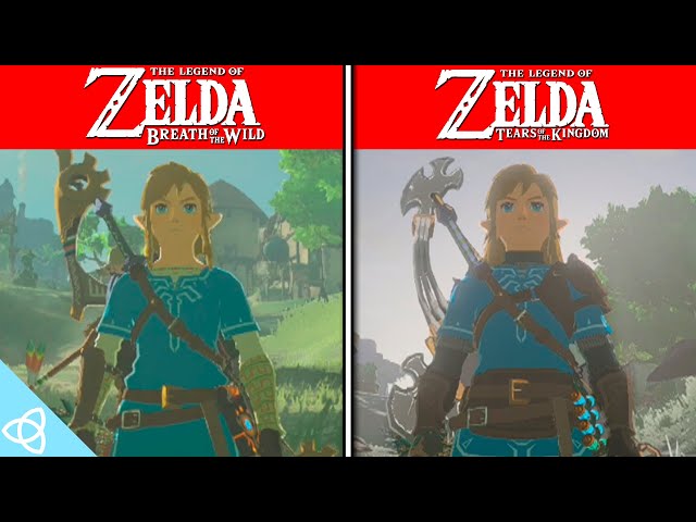 Zelda: Breath of the Wild vs. Zelda: Tears of the Kingdom | Side by Side