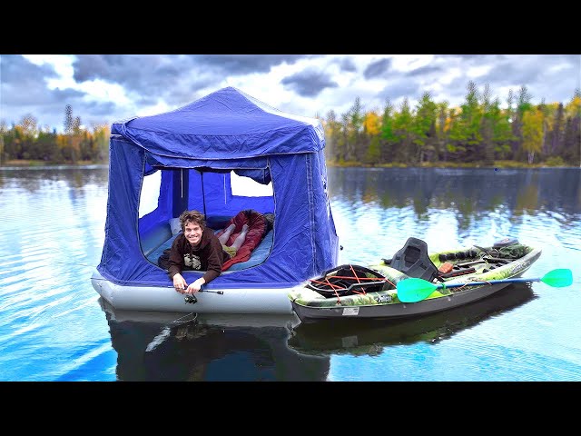 Solo Camping 24 Hours In A Floating Tent