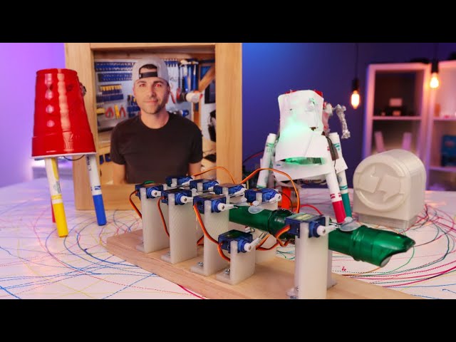 Automated Recorder | Doodle Bots | Creepy Picture - Mark Rober Creative Engineering Project 2