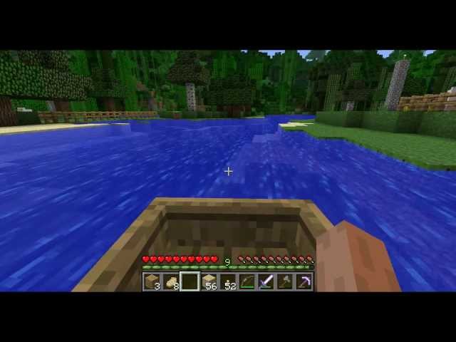 Minecraft: How to Make and Sail  a Boat