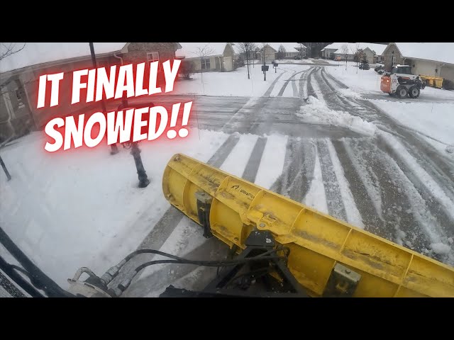 The first snowfall was frustrating!  Snowplowing the first storm.