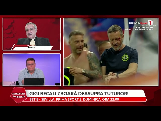 Gigi Becali, criză de râs în direct: „Eu sunt antrenor peste Şumudică şi Dan Petrescu”