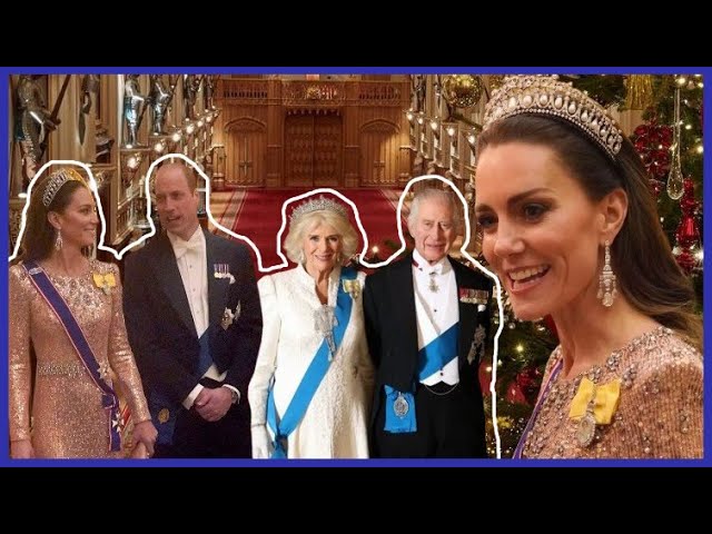 Dazzling Princess Kate Joined King Charles at Christmas Diplomatic Reception