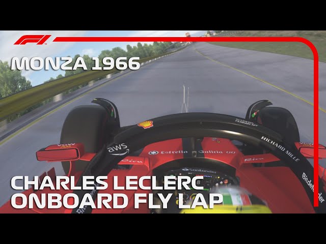 Charles Leclerc's SF23 Onboard Fly Lap Around Monza 1966 | Assetto Corsa