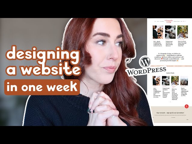 Designing a WordPress Website in ONE WEEK *vlog*