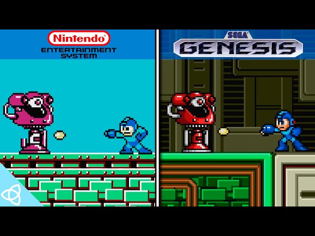 Mega Man - NES vs. Sega Genesis/Mega Drive | Side by Side