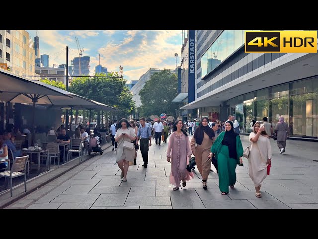 Middle East of Germany: Frankfurt 2023 🇩🇪Walking Tour of Frankfurt City Centre ▶️ 1 Hour [4K HDR]