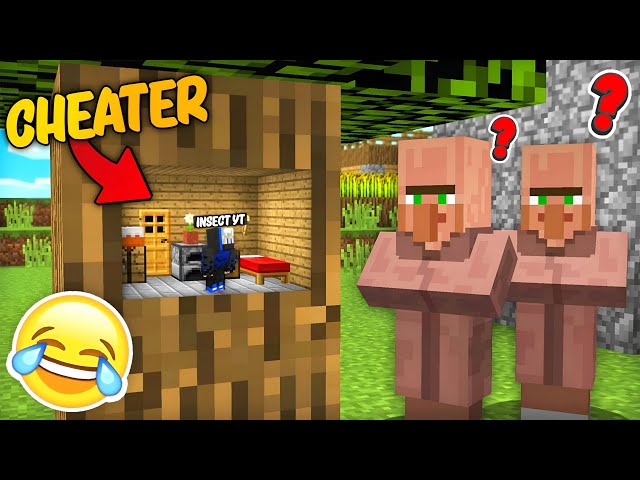 I Become a TINY To Cheat HIDE & SEEK With My Neighbour in Minecraft | InsectYT Minecraft |