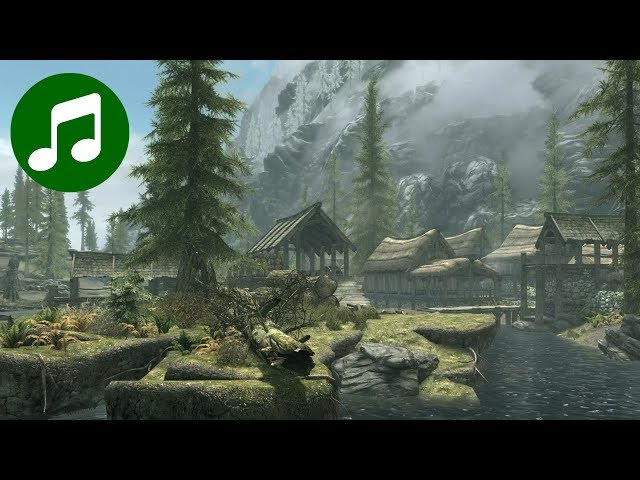 SKYRIM Ambient Music & Ambience 🎵 Riverwood 10 HOURS (Skyrim Soundtrack | OST)