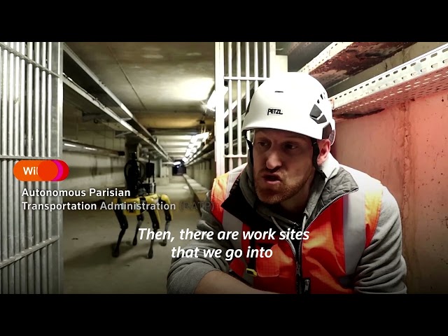 Perceval the robot dog helps repair Paris metro