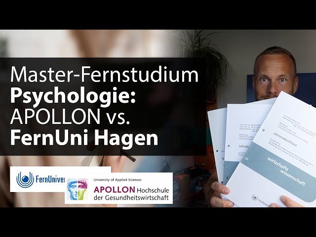 Fernstudium Master Psychologie: FernUni Hagen vs. APOLLON – berufsbegleitend studieren