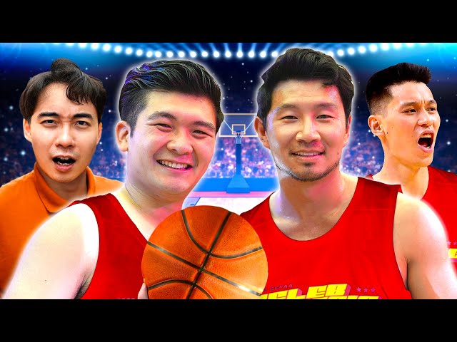 Playing Basketball with Simu and Jeremy Lin.