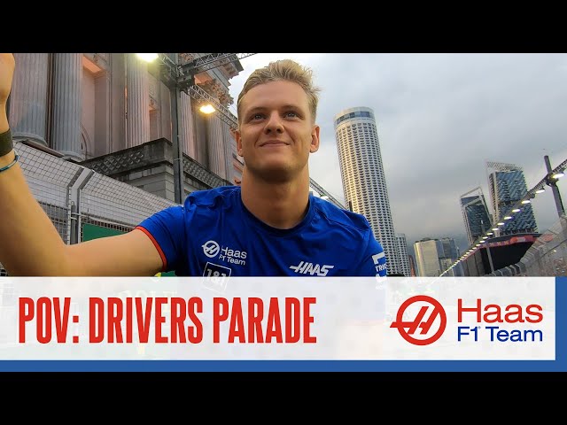 Mick on the Singapore Grand Prix Drivers Parade