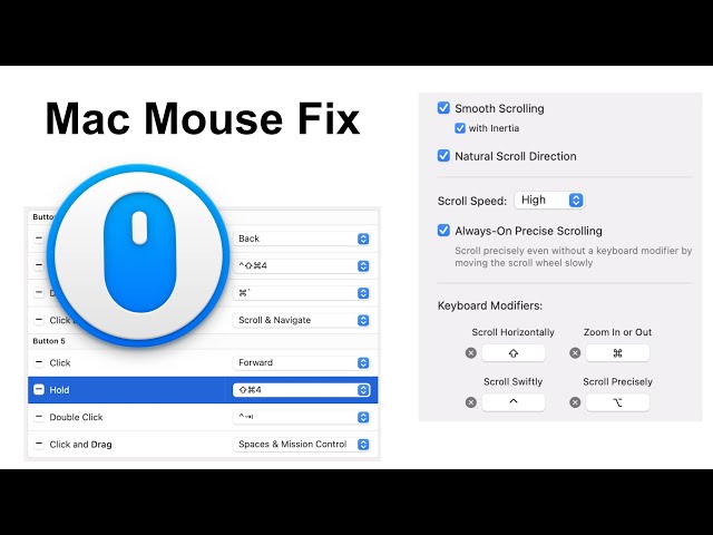 mac mouse fix for mouse customization