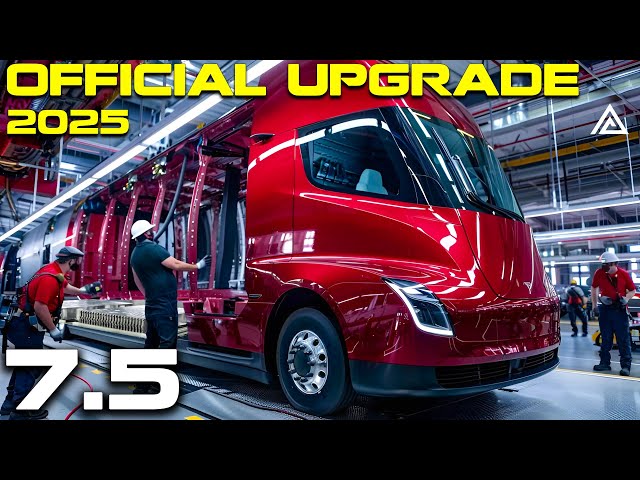 Tesla Semi News Update Weird Interior, and Exterior, 1,7 Million Mile Battery, 13 Min Fully charged