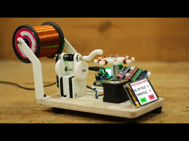 DIY Mini Stator Winding machine Prototype | Arduino based project
