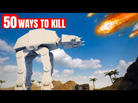50 Ways to Kill a Star Wars AT-AT in Teardown