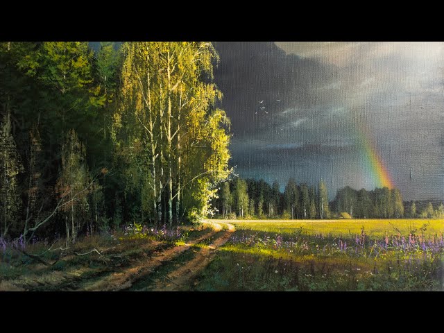After Rain - Acrylic Painting / Creativity Art Gallery / Satisfying Picture