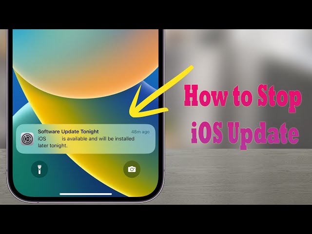 How to Stop Scheduled iOS Update | Software Update Tonight Notification