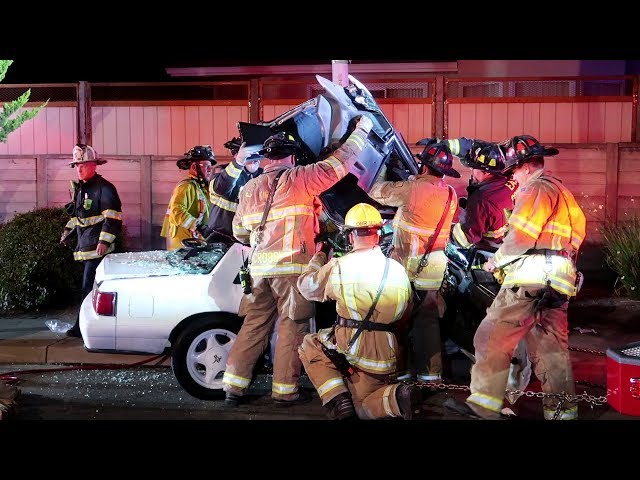 East Contra Costa Fire Vehicle Extrication in Oakley, Suspected DUI
