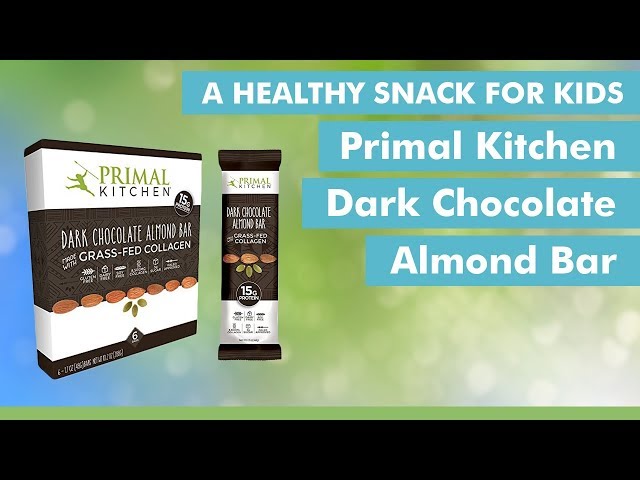 A Healthy Snack For Kids: Primal Kitchen Dark Chocolate Almond Bar