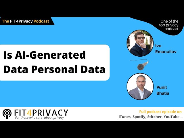 Is AI-generated data personal data