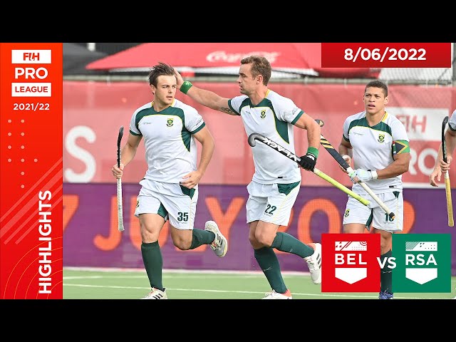 FIH Hockey Pro League Season 3: Balgium vs South Africa (Men)  - Game 2 - highlights