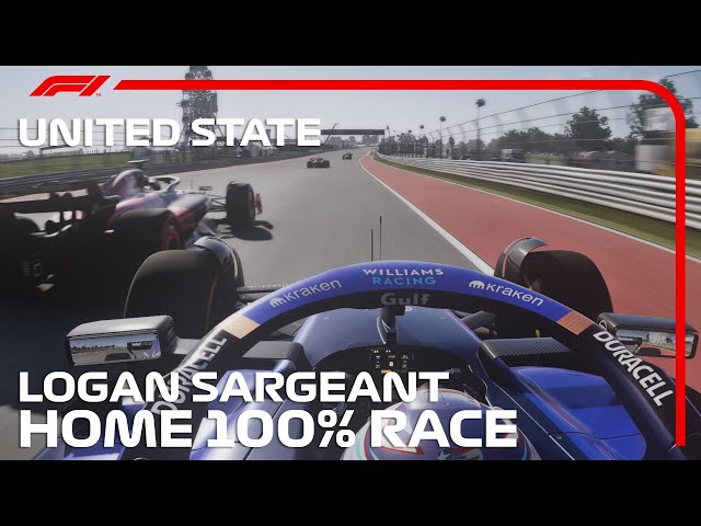F1 2023 United State GP Logan Sargeant's Home Race at Austin ( F1 23 Gameplay )