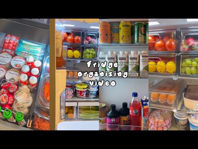 ✨Satisfying fridge organizing and restocking videos 🧊🍨| ASMR satisfying 🎙️| tiktok compilations |
