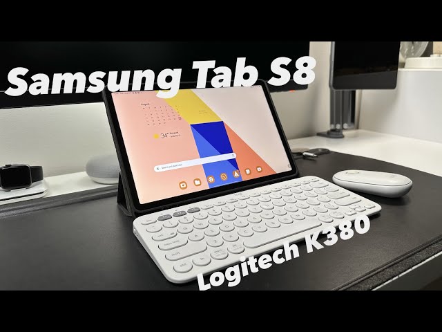 Logitech K380 keyboard shortcuts on Samsung Tab S8