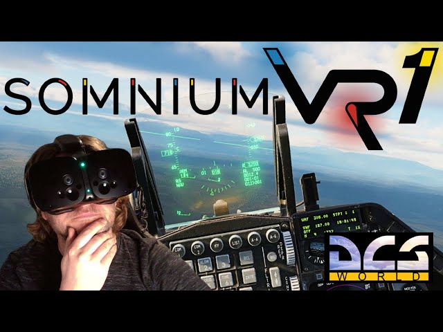 SOMNIUM VR1 DCS WORLD TEST! NATIVE FOVEATED RENDERING | HIGH END VR HEADSET