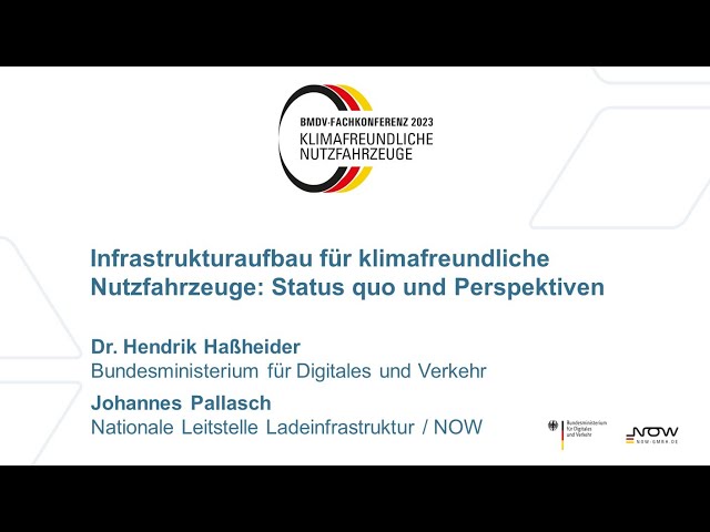 BMDV-Fachkonferenz 2023 – Dr. Hendrik Haßheider (BMDV) & Johannes Pallasch (NLL/NOW)