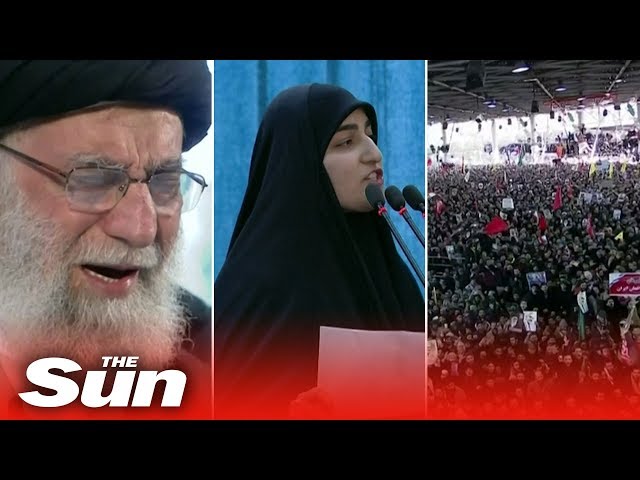 Qasem Soleimani funeral - Huge crowds as daughter threatens US