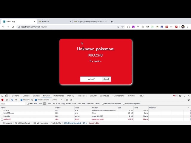 Live Coding a Pokemon Pokedex in React, Redux, Thunk, and React Router