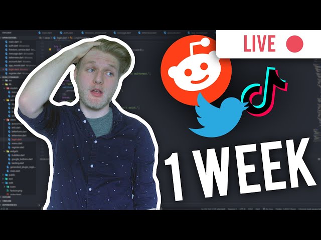 Creating a Social Network in a Week  (LIVE 🔴)